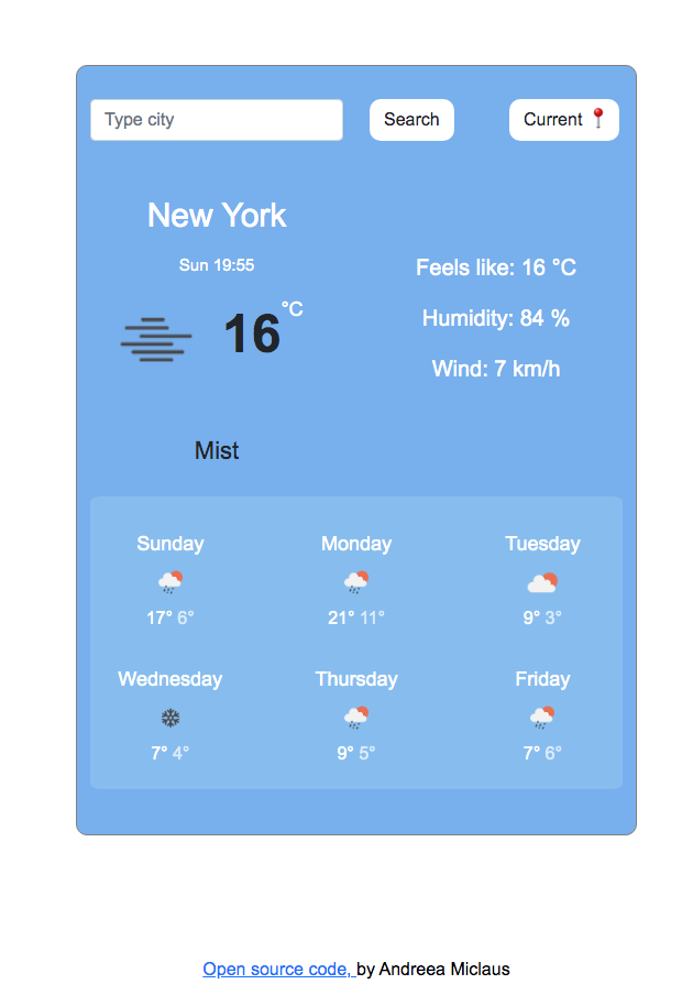  Weather project preview